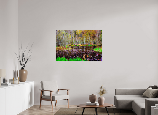 120 x 80 cm, Alu-Dibond direkt Breitsee im Frühling