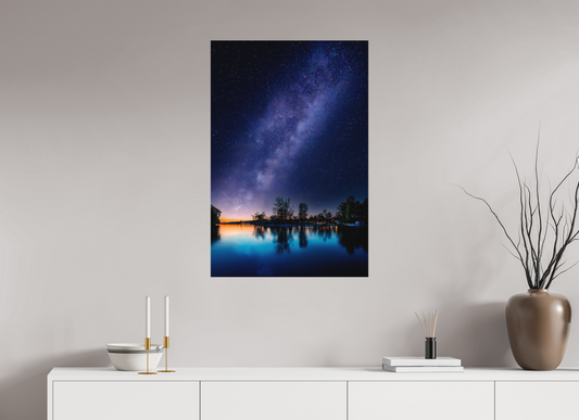 60 x 90 cm, Alu-Dibond direkt Inseli Rheinfelden by Night