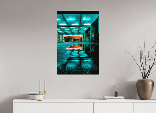 60 x 90 cm, Alu-Dibond direkt Passage in Green